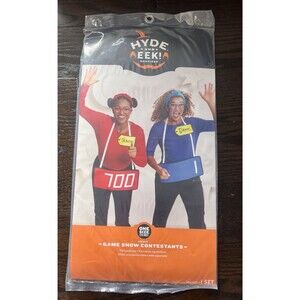 Game Show Contestants Halloween Costume Adult Name Tags & Podiums Price Right